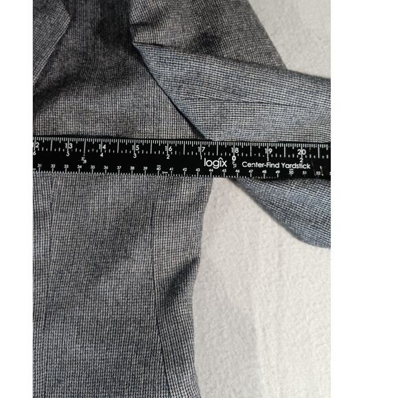 Vintage Breckenridge Pure Virgin Wool Blazer Jacket Gray Blue Size 12 Uruguay - Picture 3 of 6